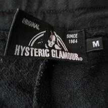 ○HYSTERIC GLAMOUR ヒステリックグラマー◆タック入り ロングパンツ ボトムス 裾ダブル◆メンズ ブラック Mサイズ_画像8