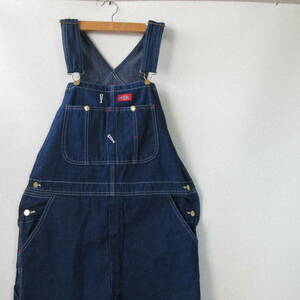 0 beautiful goods Dickies Dickies * Denim overall all-in-one jeans coverall Work wear * men's indigo W34