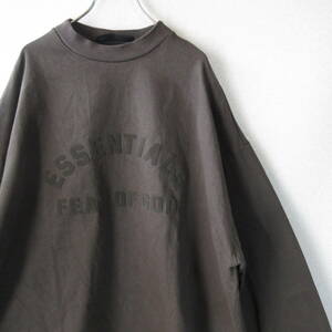 ○良品 FOG ESSENTIALS エフオージーエッセンシャルズ◆LONGSLEEVE T-SHIRT 長袖 Tシャツ◆メンズ Ink XSサイズ