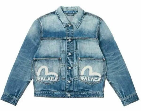 PALACE EVISU DICE DENIM JACKET M