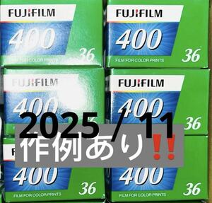 FUJIFILM 400-36枚撮【6本】カラーネガフィルム 富士フイルム新品