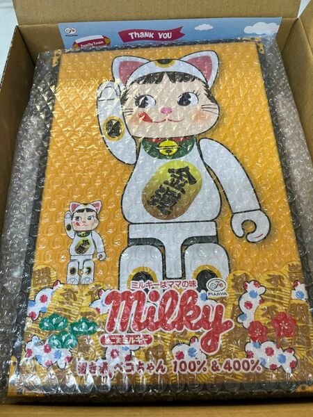 NY@BRICK 招き猫 ペコちゃん 100％ & 400％ ベアブリック BE@RBRICK