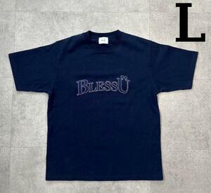 Bless u OG logo ss tee ブレスユー Tシャツ ネイビー L YZ 9090 centimeter HTH seeksole