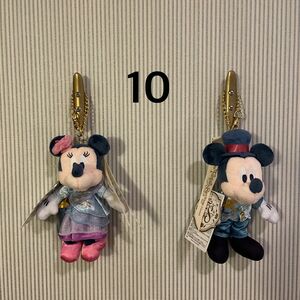 10.新品　ファンタジースプリングス ホテル　ディズニーシー　ミッキー　ミニー ぬいぐるみバッジ