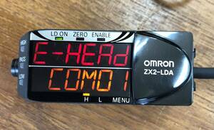 【中古品】オムロン スマートセンサ　レーザ変位センサ　CMOSタイプ Omron ZX2-LDA11