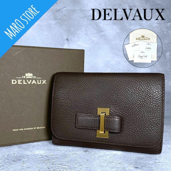 DELVAUX サンプリシーム レザー ウォレット 折り財布 マルチカラー