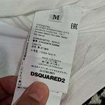Dsquared2　ディースクエアード　ロゴプリント　クールフィット　半袖Tシャツ　Ｍ　ホワイト_画像5