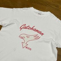 ビッグサイズ♪90s TULTEX ガッチャマン Tシャツ XL 白 赤 ビンテージ Gatchaman アニメ マンガ Fabric made in USA ジャマイカ製 USA製_画像3