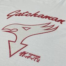 ビッグサイズ♪90s TULTEX ガッチャマン Tシャツ XL 白 赤 ビンテージ Gatchaman アニメ マンガ Fabric made in USA ジャマイカ製 USA製_画像5