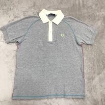 FRED PERRY フレッドペリー ポロシャツ 半袖ポロシャツ メンズ Mサイズ グレー 美品_画像1