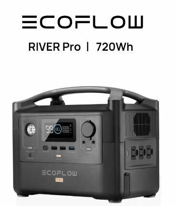 EcoFlowRIVER PROポータブル電源サージ1200W アウトドアキャンプ非常用