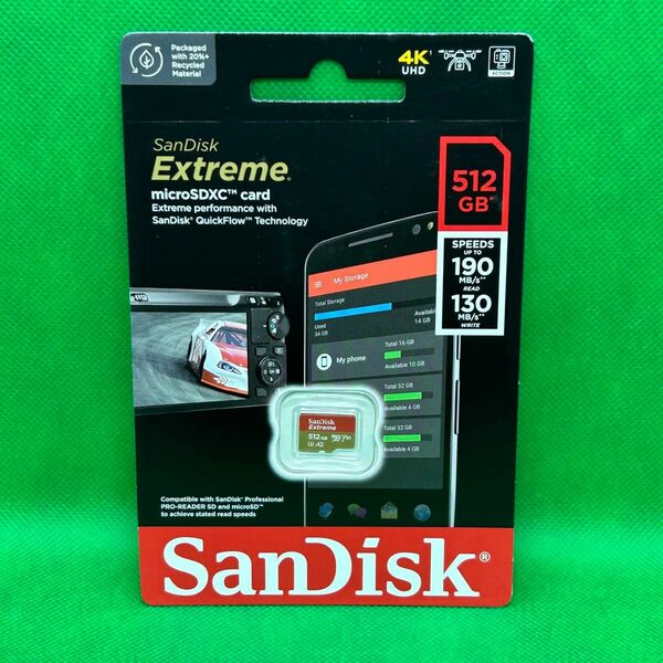 【新品・未開封品】SanDisk サンディスク Extreme 512GB 並行輸入品 SDSQXAV-512G-GN6MN