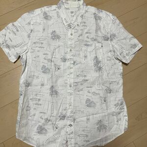 GAP メンズ Lサイズ アロハシャツ 半袖 半袖シャツ　ハワイアン ハワイ　シャツ　生地しっかり◎