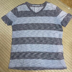 GAP ボーダー Tシャツ 半袖Tシャツ　メンズ　Vネック　ギャップ　春夏　シャツ　