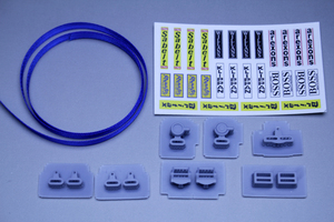 １／１２ 模型用シートベルトセット（青）