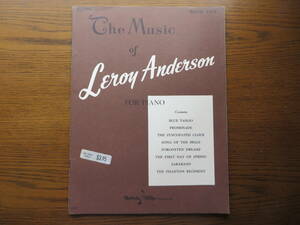 ♪ [ピアノ 楽譜] The Music of LEROY ANDERSON for Piano BOOK ONE（ピアノのためのルロイ・アンダーソンの音楽）L.アンダーソン 作曲 ♪