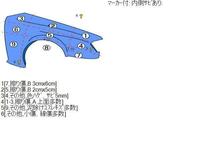 ミラジーノ TA-L700S 右Fフェンダー S07 スーパーシルバーメタリック_画像10