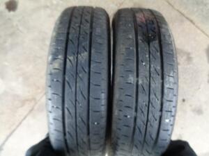 中古 タイヤ 155-65R14 2本 BS NEXTRY 4mm 2022年