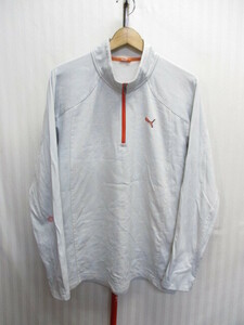  Puma Golf jersey top men's O XL LL gray orange Golf jacket golf wear blouson jersey 05144