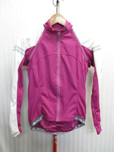 パールイズミ　サイクルジャージトップ　SIZE M　ピンク系　半袖可能　サイクリングジャケット　自転車ウエア サイクルトップス　05164