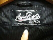 SIMPSON ANGEL HEART　シンプソン　ライディングジャケット　SIZE WS　ライダースジャケット　バイカーズジャンパー　バイクウエア04301_画像3