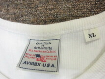 AVIREX　アヴィレックス　ストレッチ入りノースリーブシャツ　3枚セット　メンズXL LL　白黒グレー　サーマル地Tシャツ　ワッフル地05049_画像5