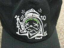HUF　ハフ　キャップ　黒　フリーサイズ　メンズ　大人用　帽子　WASTED TIME 6-PANEL HAT CAP　ベースボールキャップ　05110_画像3