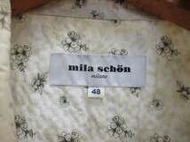 mila schon (ミラ・ショーン) 　花柄シアサッカー仕様シャツ　メンズ48　半袖シャツ　サマーシャツ　春夏シャツ　半袖カットソー　05141_画像2