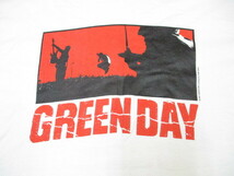 GREEN DAY　グリーンデイ　00sヴィンテージ　01年ツアーTシャツ　メンズL　白Tシャツ　バンドTシャツ　バンT　ロックTシャツ 音楽　05141_画像4