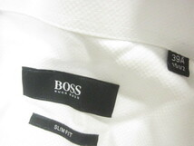HUGO BOSS　ヒューゴボス　白シャツ　5枚セット　メンズ39A １５1/2 SLIM-FIT ドレスシャツ 長袖シャツ ビジネスシャツ ワイシャツ　05119_画像4