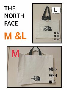 THE NORTH FACE ショッピングバッグ ショッパー ノースフェイス エコバッグ 軽量 M L 2種 新品