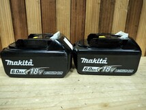 マキタ Makita リチウムイオンバッテリー BL1860B　雪マーク　急速充電対応モデル　2個セット　純正品_画像1