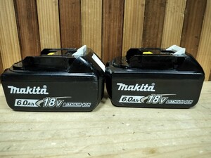 マキタ Makita リチウムイオンバッテリー BL1860B　雪マーク　急速充電対応モデル　2個セット　純正品