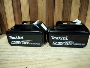 makita マキタ 雪マーク BL1860B リチウムイオンバッテリ 18V　純正品　2個セット　急速充電モデル