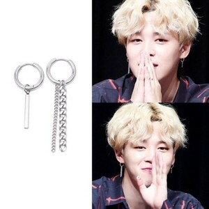 ピアス メンズ フープピアス フープ ピアス レディース ステンレス 金属アレルギー 対応 ピアス BTS 防弾少年団 jimin ジミン 着用タイプ