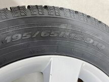 中古 マツダ プレマシー 純正ホイール 冬タイヤ 4本セット 15×6J ハブ径66mm PCD114.3 5穴 OFF+52.5 引取歓迎 茨城県 0514あら1 I12 4個口_画像2