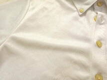 新品同様　カッパゴルフ　kappa 葉柄光沢総柄ボタニカルホワイトポロシャツ　ドライ素材　L_画像3