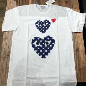 COMME des GARCONS PLAY　白Tシャツ　メンズXLサイズ　AZ-T238