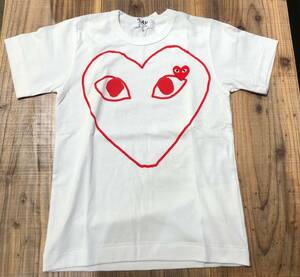 COMME des GARCONS PLAY　白Tシャツ　レディースSサイズ　AZ-T99