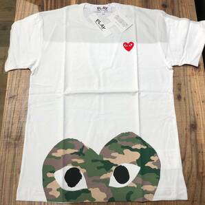 COMME des GARCONS PLAY　白Tシャツ　メンズLサイズ　AZ-T244