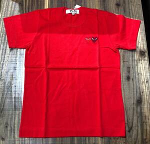 COMME des GARCONS PLAY　赤Tシャツ　レディースMサイズ　AZ-T225-5