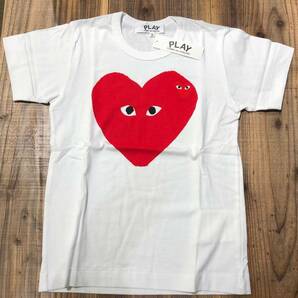 COMME des GARCONS PLAY　白Tシャツ　レディースSサイズ　AZ-T219