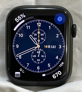 ☆ アップルウォッチ シリーズ7 グリーン MKN73J/A Apple Watch Series 7 45mm GPS A2474 【中古】 ☆