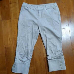  pants beige 7 minute height GLASSLINE M size 