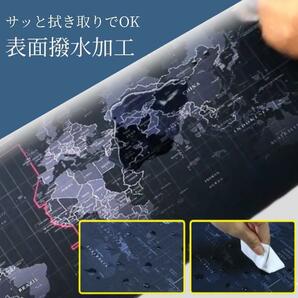 マウスパッド 大型 撥水加工 世界地図 ゲーミング 滑り止め ブラック つ2の画像6