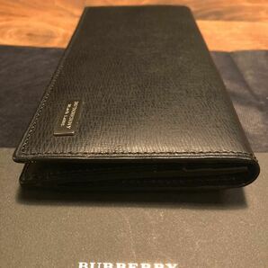 ☆未使用品☆ BURBERRY BLACK LABEL バーバリーブラックレーベル 長財布 ブラックレザー 小銭入れ付きの画像6