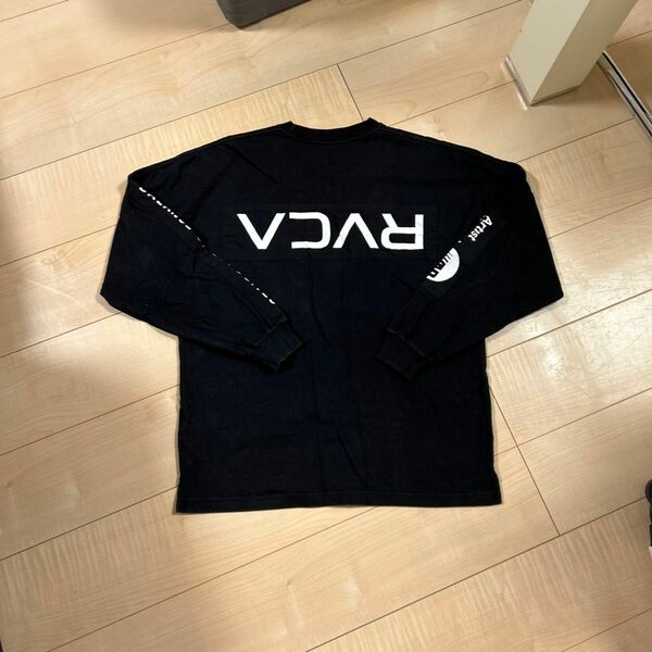 ルーカ　RVCA ロンT ブラック　バックプリント ビッグロゴ