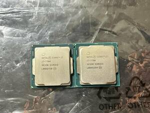 CPU 2個 第7世代 Intel Core i7-7700 SR338 3.60GHz ソケット LGA1151 Intel BIOS起動確認済み