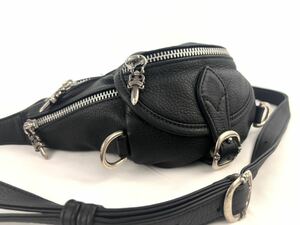 CHROME HEARTS クロムハーツ SNAT PACK MINI/BK スナットパックミニ ボディバッグ ウエストバッグ ショルダーバッグ