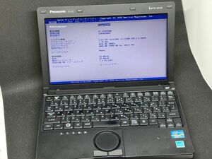 Let's note CF-J10 Core i3 ram4gb bios起動のみ確認 SSD無し